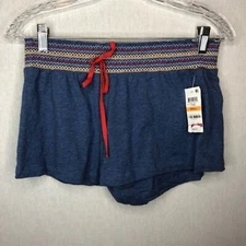 Jennifer Moore Cotton pj Denim look Shorts small blue 