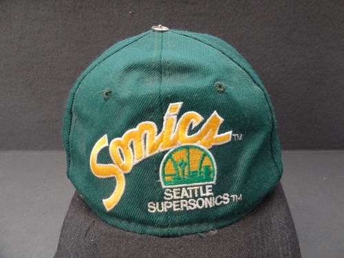 Seattle Supersonic 7 1/8 Sports Specialties Vintage Wollmischung eng anliegende Mütze 90er NBA - Bild 4 von 18