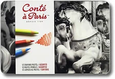 Conte a Paris Pastel Pencils - 12 Colour Tin