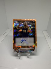 2023-24 Topps Chrome Sapphire Myles Turner Auto Refractor Orange /25 Pacers