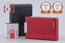 Sony Cyber-Shot DSC-T100 Red 8.1 MP Digital Camera Japanese Language Only 