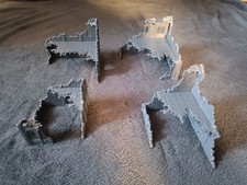 Middle-Earth Tabletop 4 Gebäude Herr Der Ringe Gondor Ruin  zusammengebaut 