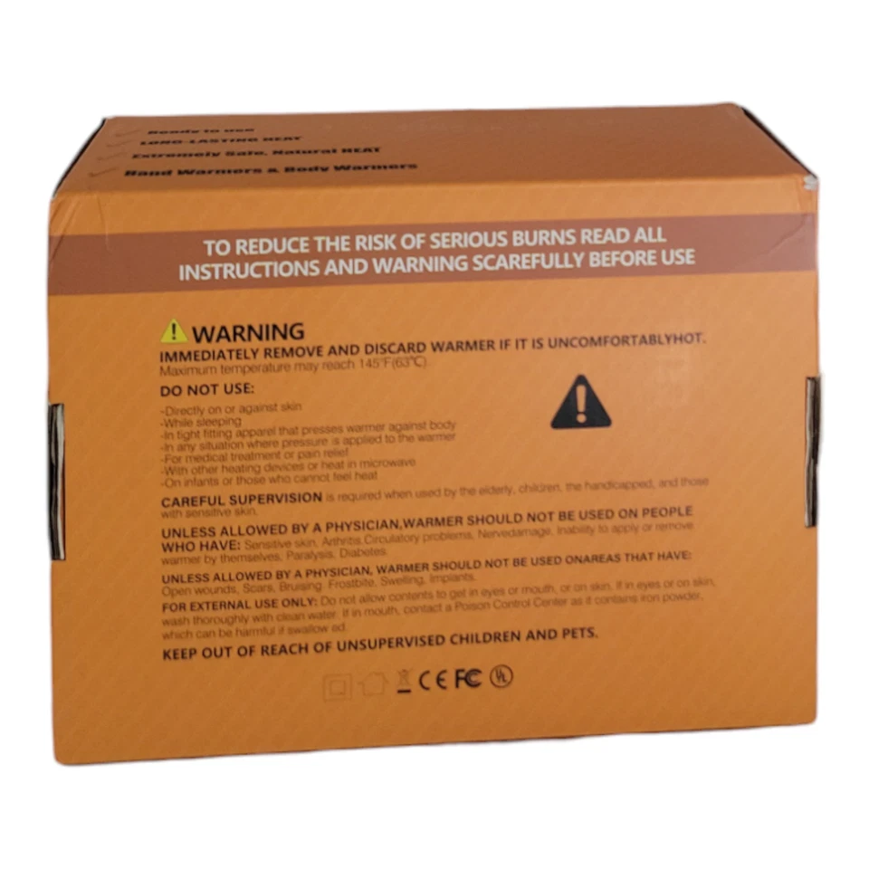 Calentadores de manos desechables súper económicos 90 piezas de larga duración hasta 12 horas de calor Foto 2 de 4