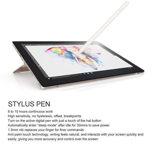Aktiver Eingabestift Mit 2 Auswechselbaren Spitzen Für Tablet 6. Für IO KUI - Photo 12/24