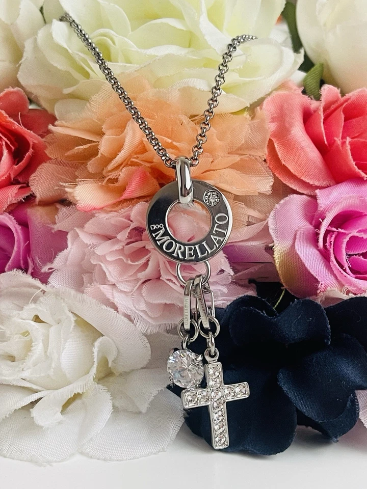 Collana Morellato Happy Charm Croce E Cristallo - Immagine 2 di 4