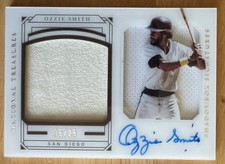 Ozzie Smith 2019 National Treasures Shadow Box Certified Autograph 05/25 (7882)