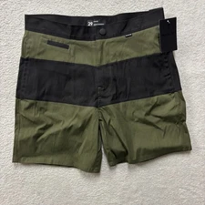 NWT Hurley Mens 29 (32") Transit 18" Walk Outdoor Hybrid Short Green Black