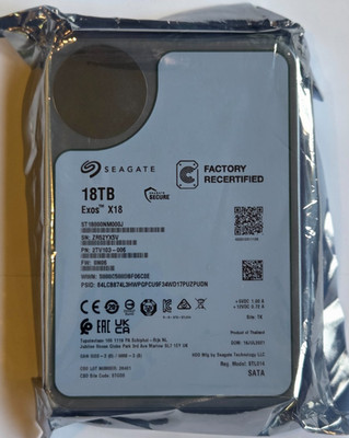 Seagate Exos X18 18TB 6Gbps 7.2K 3.5'' 512e SATA HDD ST18000NM000J