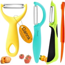 Vegetable Potato Peeler Set Y Peeler Fruit Zucchini Carrot Cucumber Easy Grip 