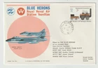 30/7/1976 UK GB Flown Cover - Aerobatic Cover - Blue Herons - Royal Naval Air St