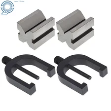 Hardened Steel 90 Degree Angle V-Block and Clamp Set 1-5/8" x 1-1/4" x 1-1/4"