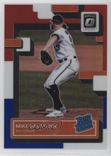 2022 Donruss Optic Rated Rookie Red White & Blue Prizm 92/199 Mike Baumann 07rd