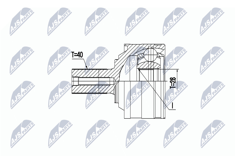N.T.Y. NPZ-VV-025.NTY Joint Kit, drive shaft for VOLVO