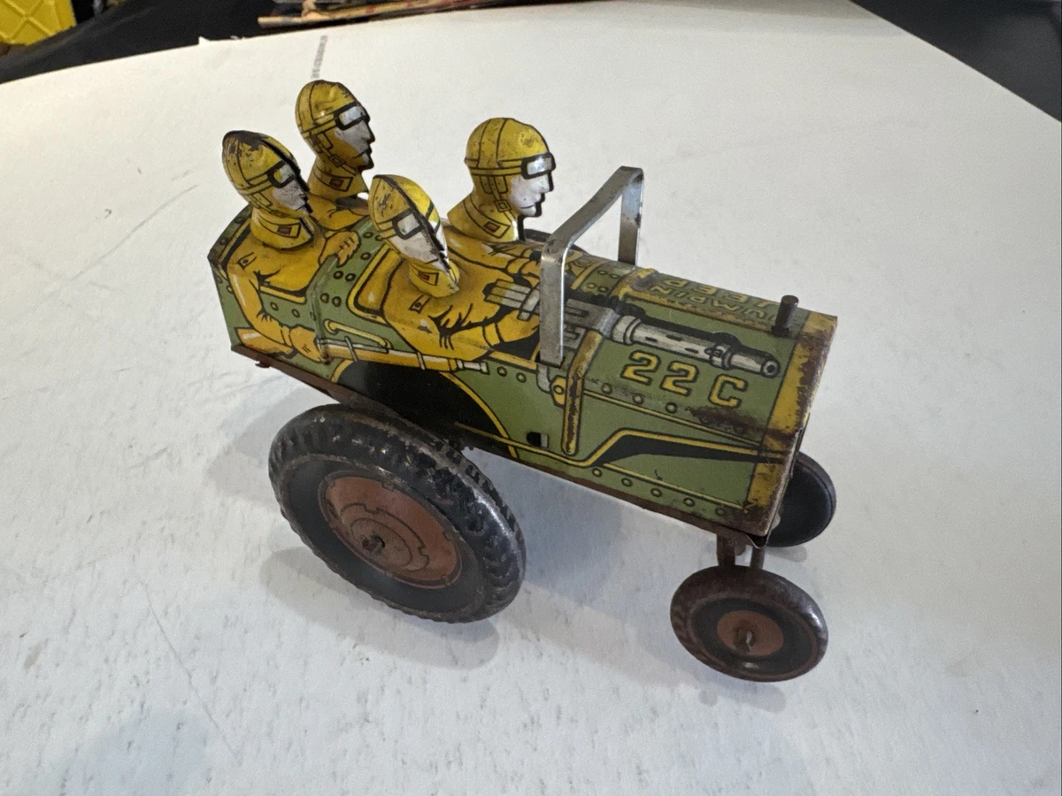 Jouet Ancien Louis Marx Whoopee Car - Voiture Mécanique En Tôle (Années 30)