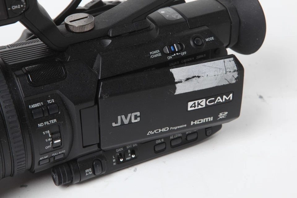 JVC GY-HM200U 4k Professional Camcorder + Adapter + Battery - 335 hours READ - Image 2 of 4