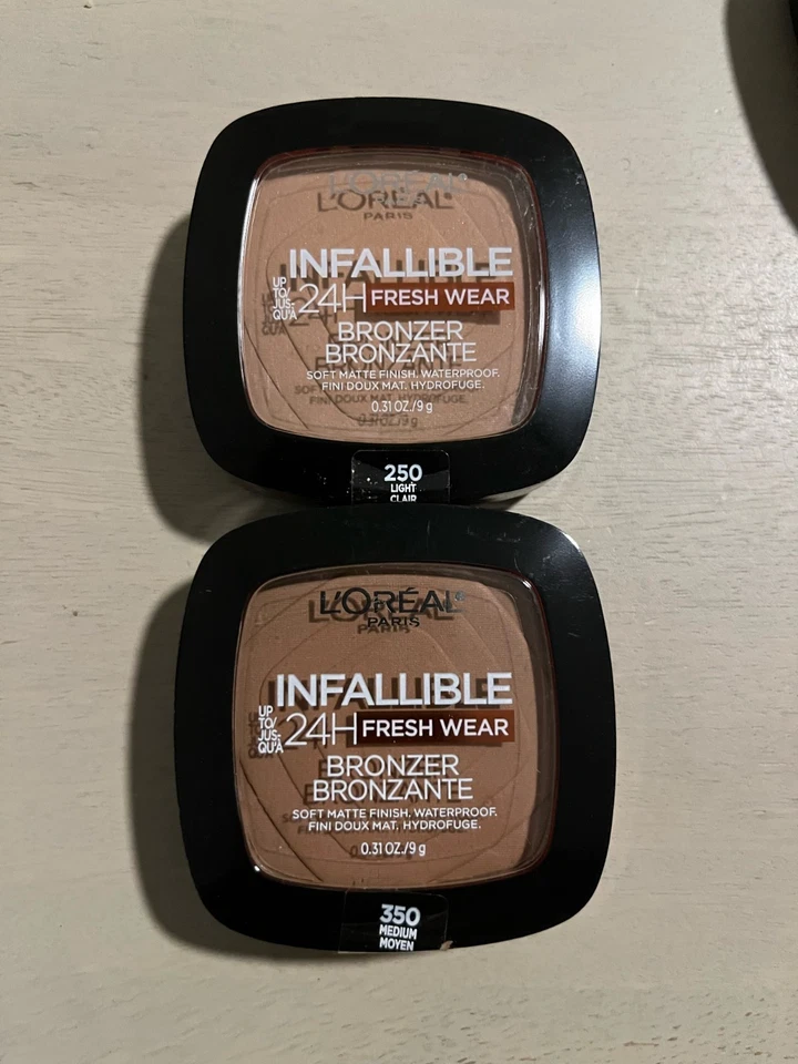L'Oreal Paris Infallible Up to 24H Fresh Wear Soft Matte Longwear Bronzer CHOOSE - Image 3 of 3