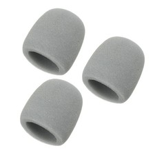 Microphone Cover, Sponge Foam Mic Cover, 3 Pack  3"  Gray