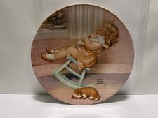 Plato de coleccionista Bessie Pease Gutmann "THE LULLABY" 1983