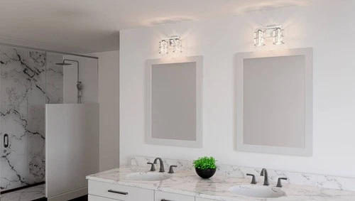 Quoizel Gibson 8" High Polished Chrome 2-Light Wall Sconce - Picture 6 of 6