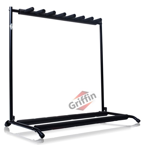 GRIFFIN 7 Guitar Rack Stand Storage - Multiple Support Floor Bass Holder Mount - Picture 2 of 13