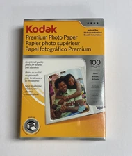 New Kodak 4x6 Photo Paper/Gloss/ 100 Sheets Use With Inkjet Printer Instant Dry