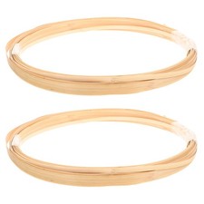 2 Rolls Basket Weaving Bamboo Strips Decorative Materials Craft Making Supplies