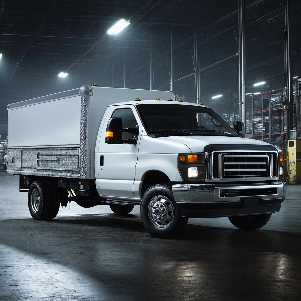 Fits 08-14 Ford E150 E250 E350 Headlight Trim Bezel w/Parking Light Passenger RH Foto 2 de 4