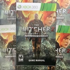 Witcher 2 Assassin's of Kings Microsoft Xbox 360 Instruction Manual Only