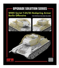 RYEFIELD RM2043 1/35 WWII Soviet T-34/85 Bedspring Armor Berlin Offensive