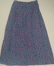 VINTAGE JANE SCHAFFHAUSEN BELLE FRANCE MULTICOLOR MIDI LENGTH WRAP SKIRT SIZE 6