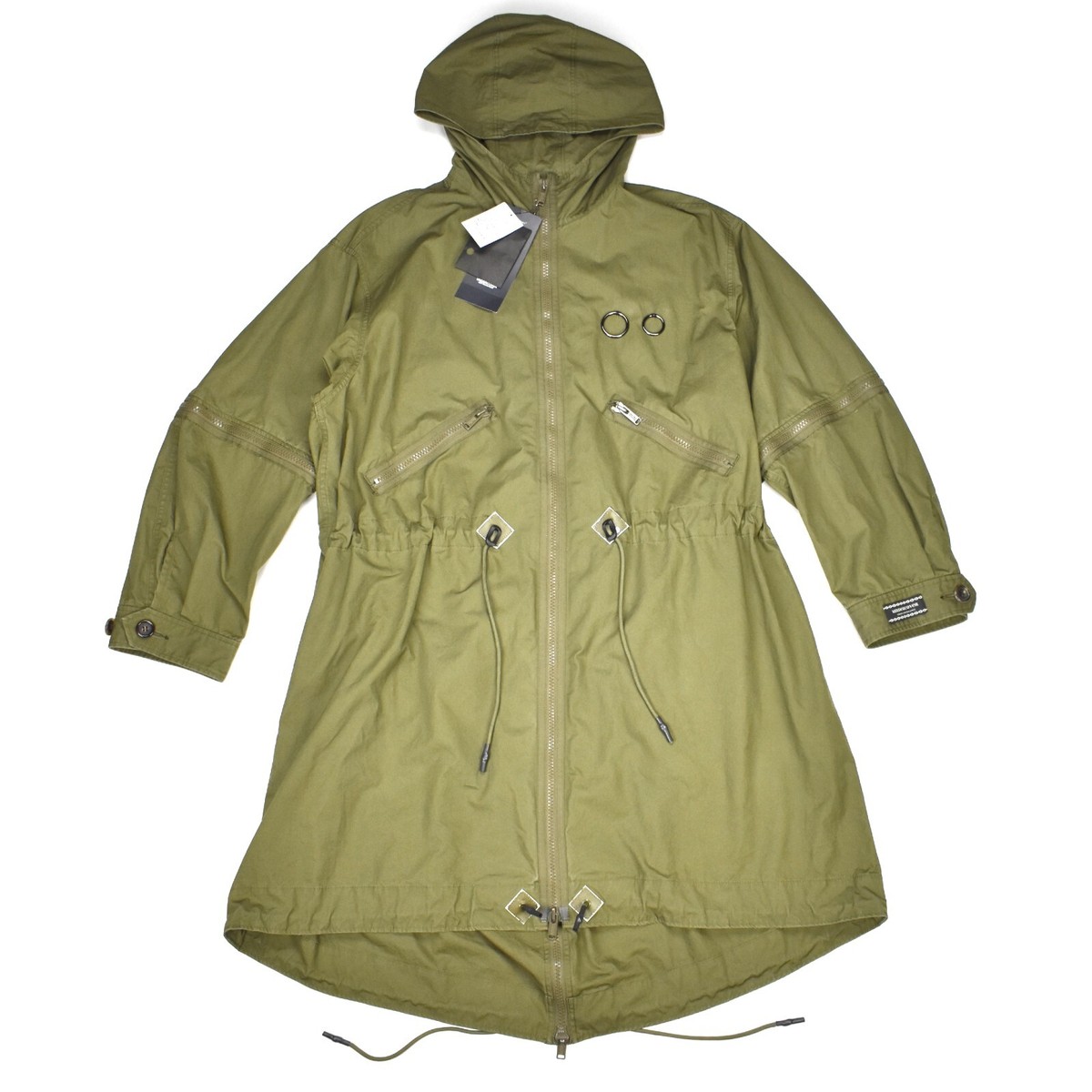 NWT $1440 UNDERCOVER Jun Takahashi Olive Full Zip Parka Coat