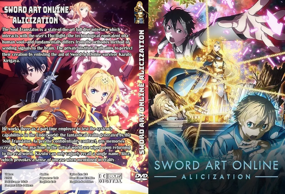 DVD Anime SWORD ART ONLINE Season 2 Complete Series (1-24 End) English  Subtitle