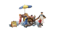 New Woodland HO Scale Wally's Weiner Wagon Train Figures A1945