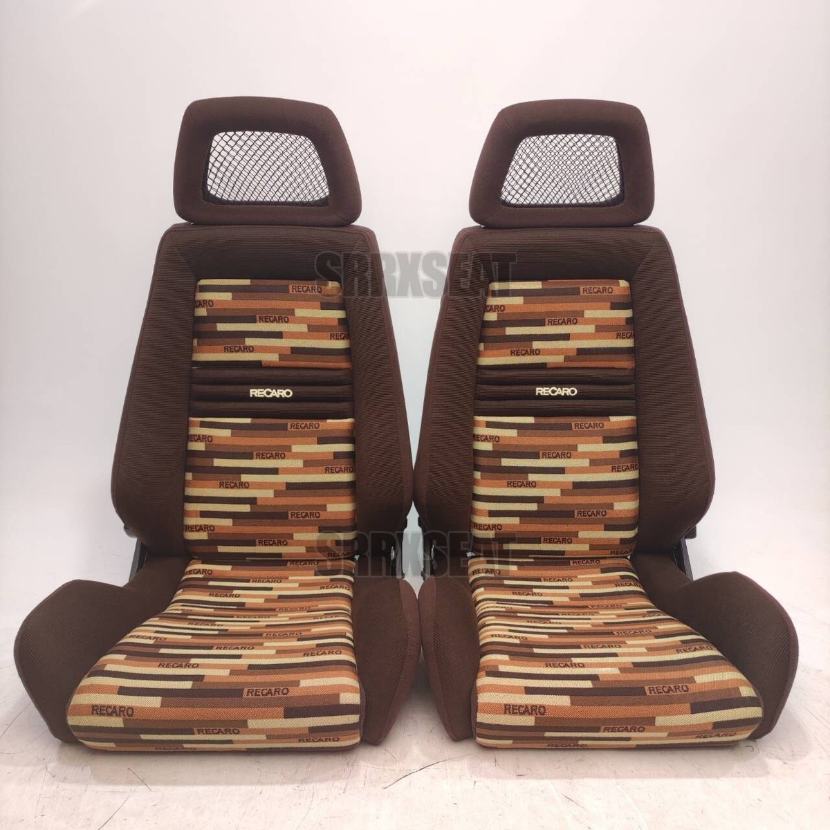 1 PAIR】AUTHENTIC RECARO LXB BROWN SCATTERING【TH BASED ➞ CUSTOMS