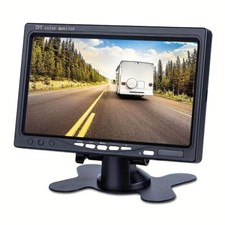 Car Rear View Monitor 7" TFT LCD Two Way Video Input 800x480 12V-24V Universal