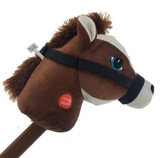 29" Stick Horse Giddy-up and Go Pony w/ Real Sound Pretend Play Toy Kids - Brown
