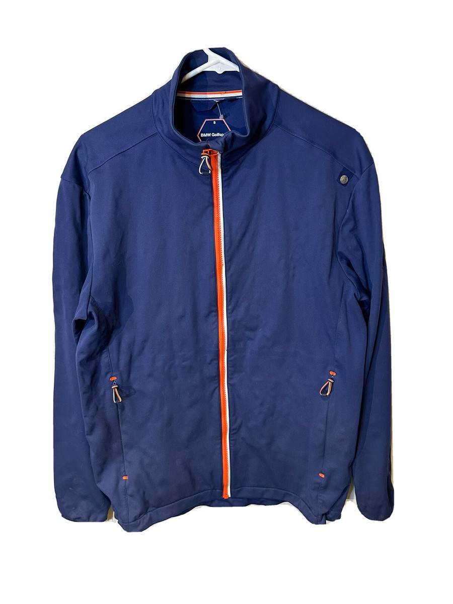 Vintage BMW Motorsport Black Windbreaker Jacket Mens Golf