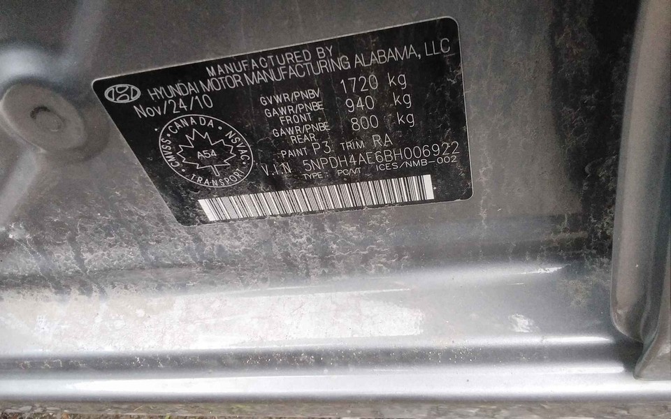 Used Wheel fits 2011 Hyundai Elantra Sdn 15x6 steel w/o TPMS Grade A