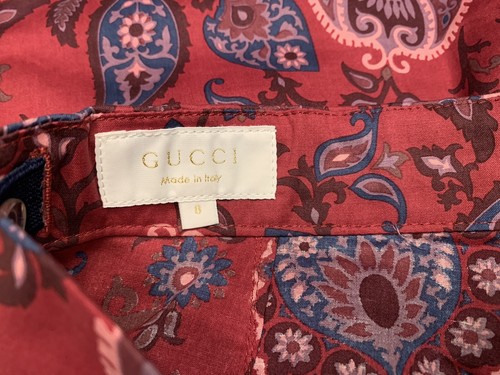 GUCCI Paisley printed bermuda Boy shorts Size Rubie Printed Size 8 MSRP $305.00 - Picture 8 of 12