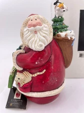 Midwest-Holiday Gallery-Jolly Follies Santa with Pets (6.25") #262191