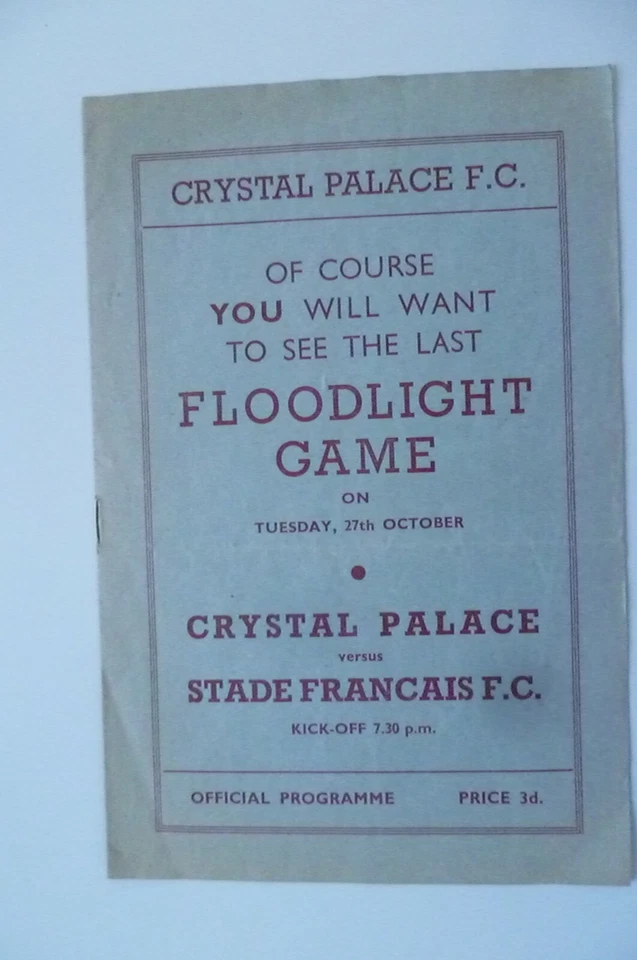 1953 Crystal Palace v Gillingham 24th October, No 13 - Image 4 of 4