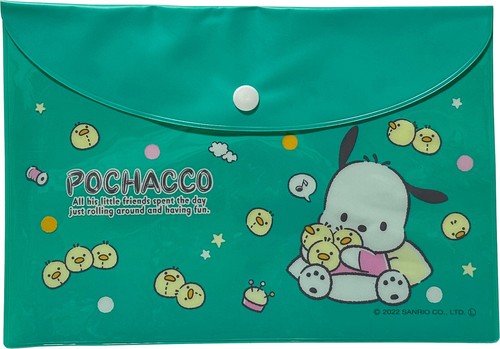 Sanrio Pocket Monsters Clear Flat Snap Button A5Size Files Pen Folder Multi Case - Picture 9 of 36