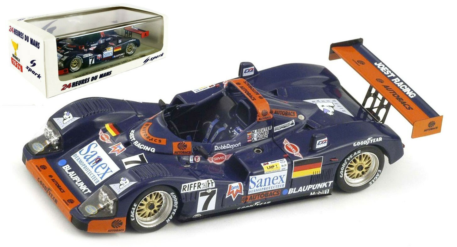 Spark 43LM96 Joest-Porsche WSC Le Mans Winner 1996 -Reuter/Jones/Wurz 1/43 Scale