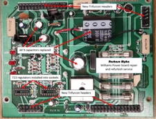 Williams Joust arcade coin-op power supply repair service -new parts!!!!