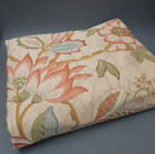 Pottery Barn Tan Floral Duvet Cover Organic Cotton King