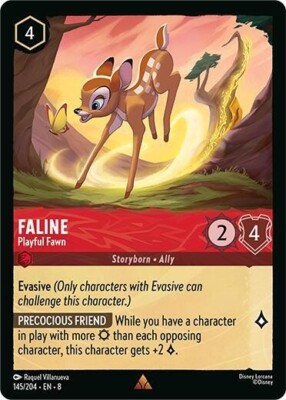 Lorcana- Faline - Playful Fawn (Foil) - Reign of Jafar