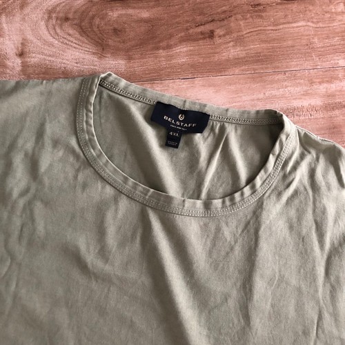 Belstaff T-Shirt, short-sleeved, embroidered logo, olive, size 4XL - Bild 4 von 7