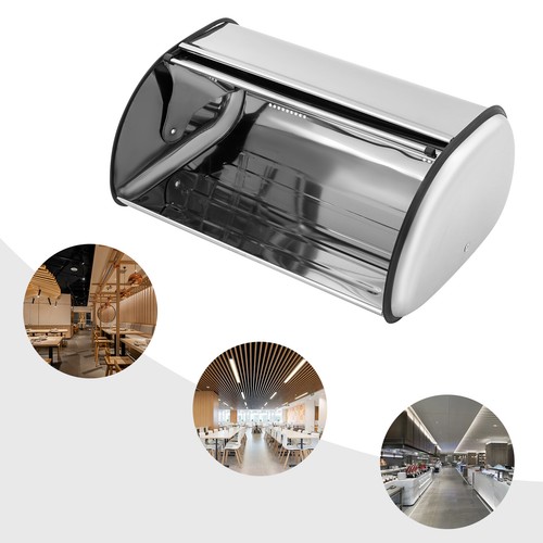 Contenedor de almacenamiento de pan profesional tablero de mesa acero inoxidable - Imagen 10 de 11
