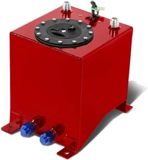 2.5 Gallon Fuel Tank Racing Drift Strip Fuel Cell Gas Tank Level Sender Aluminum