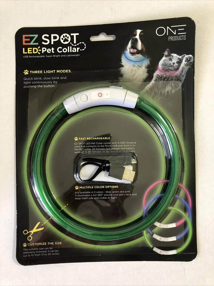 EZ Spot LED Pet Collar By One Products Rechargeable - Image 3 of 3